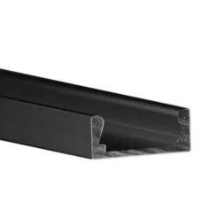 6.56 Ft. Black Anodized Aluminum Micro-ALU Channel