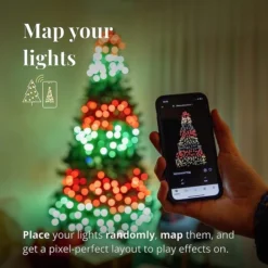 Twinkly Strings - 157.5 Ft. Mini LED Light String With 600 RGB+W LEDs - Green Wire 18 Twinkly Strings - 157.5 Ft. Mini LED Light String With 600 RGB+W LEDs - Green Wire -Bulbs Shop data 1353