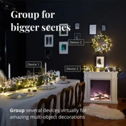 Twinkly Strings - 105 Ft. Mini LED Light String With 400 AWW LEDs - Amber, Warm White And Cold White - Green Wire -Bulbs Shop data 1391