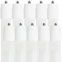 5300 Lumens - 42 Watt - 3500 Kelvin - 8 Ft. LED T8 Tube Lamp - Type B Ballast Bypass -Bulbs Shop data 1444