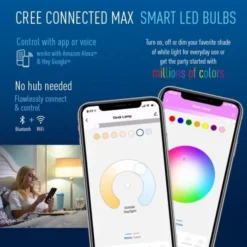 Natural Light - 800 Lumens - LED Smart Bulb - Edison Filament - 7 Watt - Tunable White - 2200-6500 Kelvin - 5 In. X 2.4 In. -Bulbs Shop data 1452