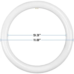 16 Watt - 1900 Lumens - 3 Colors - LED T9 Circline Tube - Hybrid A+B Type -Bulbs Shop data 1555