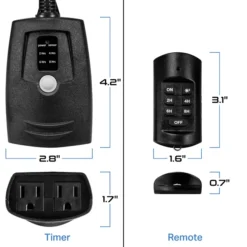 Digital Heavy Duty Outdoor Timer -Bulbs Shop data 165