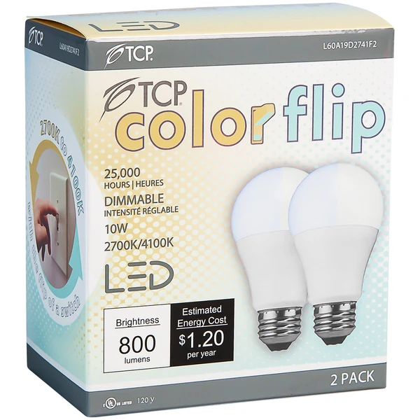 800 Lumens - 10 Watt - 2700 Kelvin Or 4100 Kelvin - ColorFlip LED A19 4 800 Lumens - 10 Watt - 2700 Kelvin Or 4100 Kelvin - ColorFlip LED A19 - Image 4