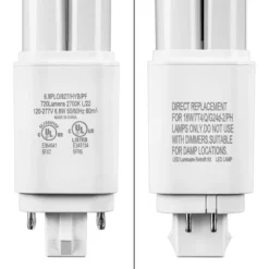 720 Lumens - 7 Watt - 2700 Kelvin - LED PL Lamp -Bulbs Shop data 1783