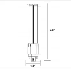 1550 Lumens - 10 Watt - 3500 Kelvin - LED PL Lamp -Bulbs Shop data 1839