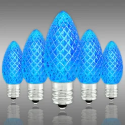 (NEW Technology) C7 - Blue - Faceted LED - VividCore Premium - 50% Brighter