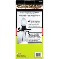 Christmas Lawn Stakes - 10 In. Tall -Bulbs Shop data 335