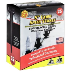 Christmas Lawn Stakes - 5 In. Tall -Bulbs Shop data 338