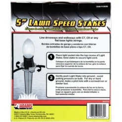 Christmas Lawn Stakes - 5 In. Tall -Bulbs Shop data 339