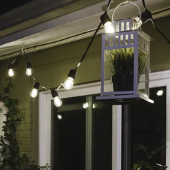 52 Ft. Patio String Lights - (25) LED S14 Bulbs Included