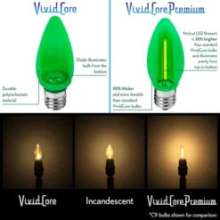 (NEW Technology) C7 - Warm White - Opaque LED - VividCore Premium - 50% Brighter 6 (NEW Technology) C7 - Warm White - Opaque LED - VividCore Premium - 50% Brighter -Bulbs Shop data 376