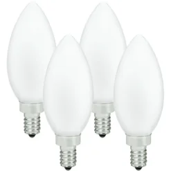 450 Lumens - 4 Watt - 2700 Kelvin - LED Chandelier Bulb - 3.8 In. X 1.4 In.