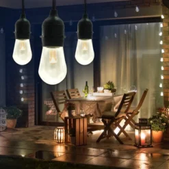 24 Ft. LED Patio String Lights - WiFi Smart - Color Changing And 2700 Kelvin - 10 Watt -Bulbs Shop data 650