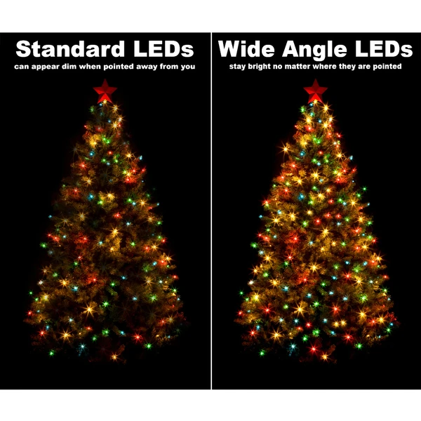 19 Ft. Battery Operated Christmas Light Stringer - (35) Multi-Color LED Bulbs 4 19 Ft. Battery Operated Christmas Light Stringer - (35) Multi-Color LED Bulbs - Image 4